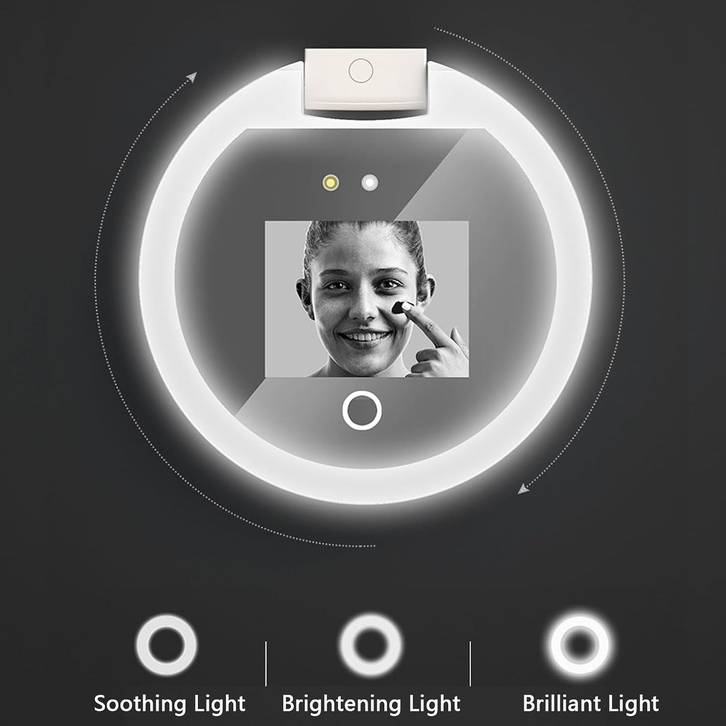 UV Camera LED Compact Makeup Mirror