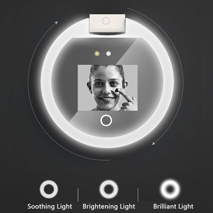 UV Camera LED Compact Makeup Mirror
