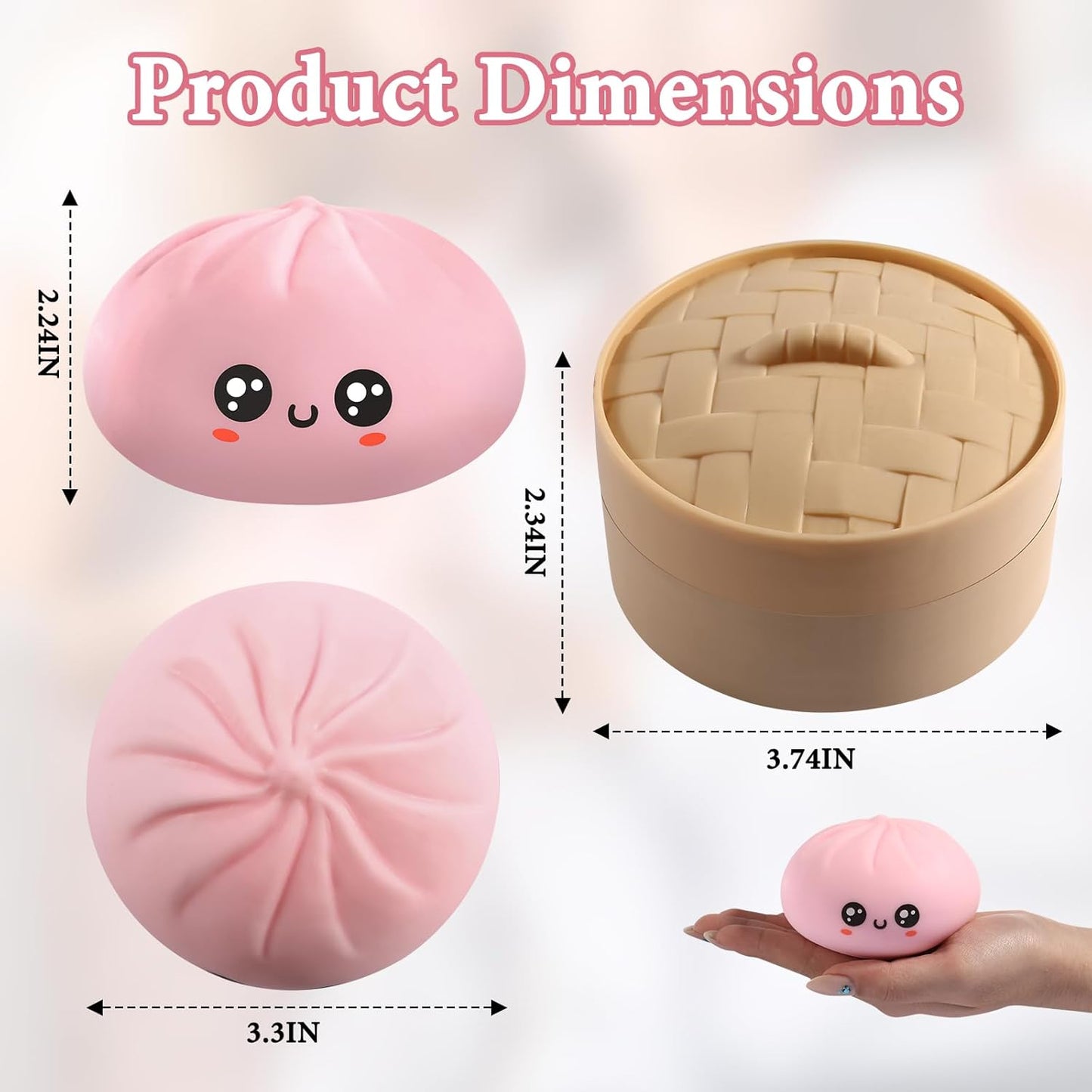 Dumpling Squishy Mystery Box – Cute Stress Relief Blind Box Toy