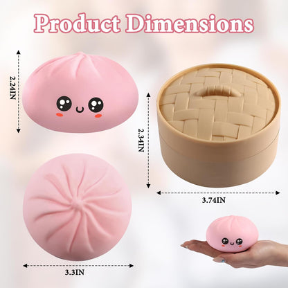 Dumpling Squishy Mystery Box – Cute Stress Relief Blind Box Toy
