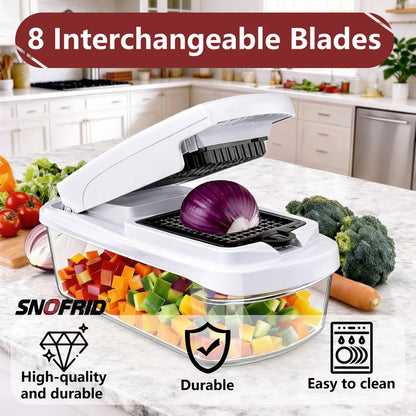 8-in-1 Multifunctional Vegetable Chopper & Slicer