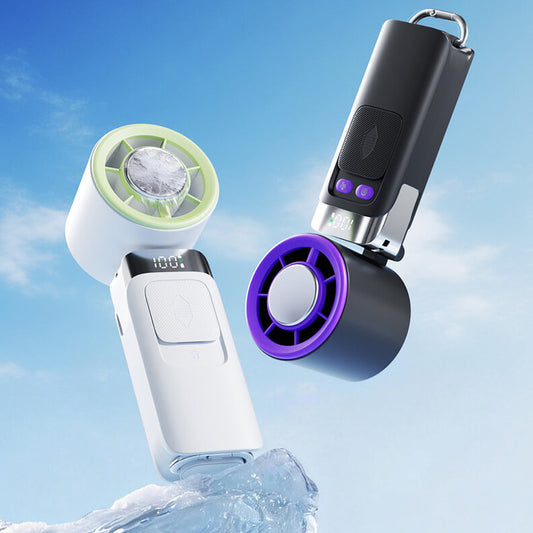 Smart Digital Display Handheld Fan with Instant Chill Technology
