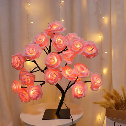Rose Tree Night Light – USB LED Decorative Lamp