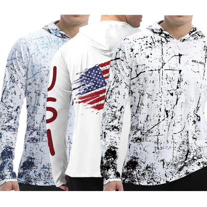 Men's UPF 50+ Sun Protection Hoodie Shirt