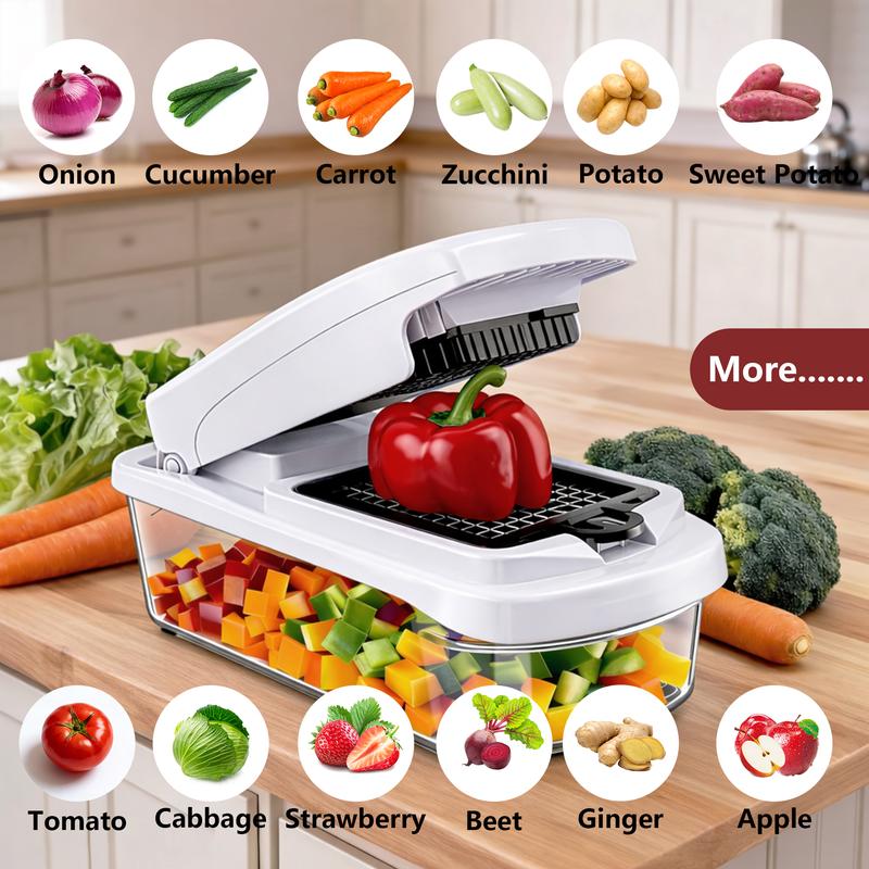 8-in-1 Multifunctional Vegetable Chopper & Slicer