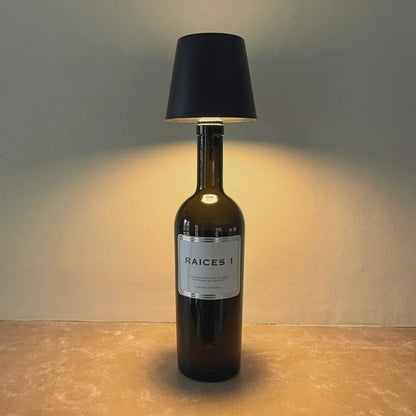 Rechargeable Wine Bottle Lamp – RGB Dimmable Table Light