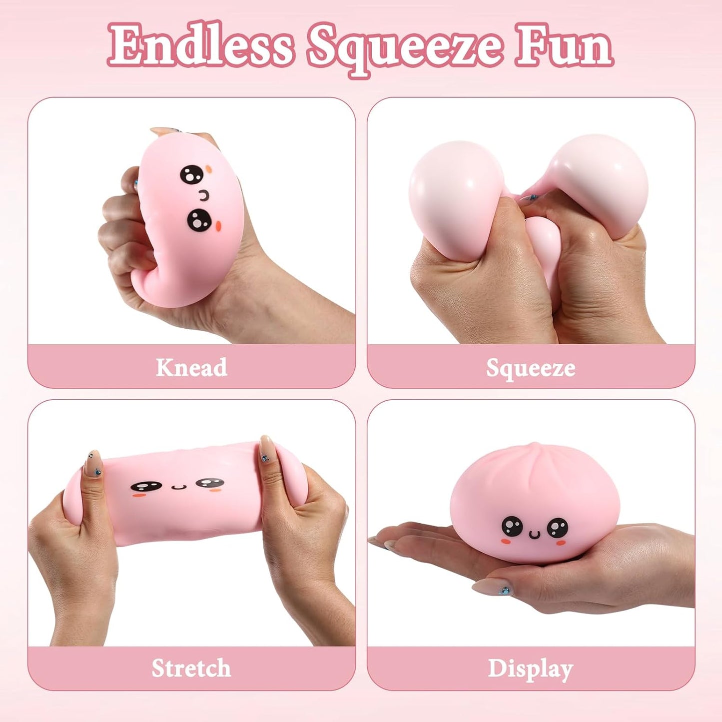 Dumpling Squishy Mystery Box – Cute Stress Relief Blind Box Toy