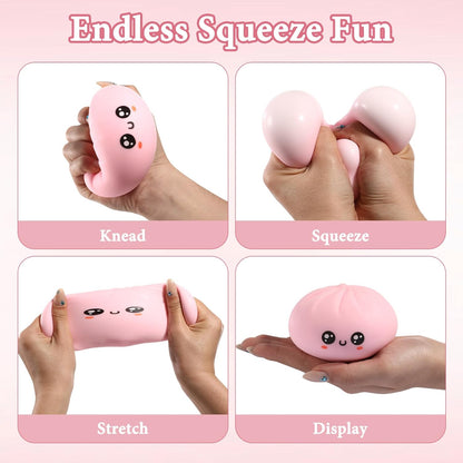 Dumpling Squishy Mystery Box – Cute Stress Relief Blind Box Toy