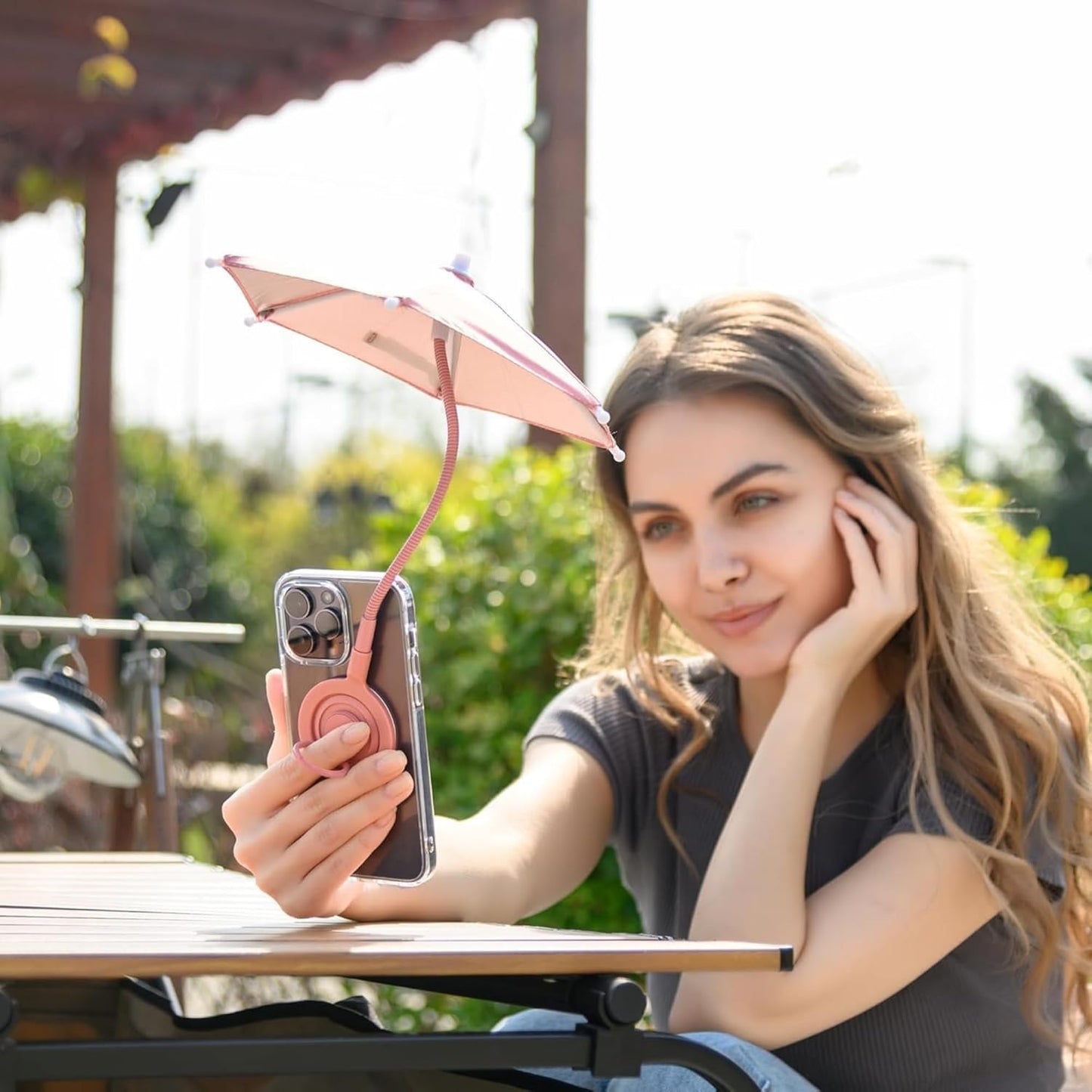 Magnetic Phone Sun Shade Umbrella – Adjustable Anti-Glare Screen Shield