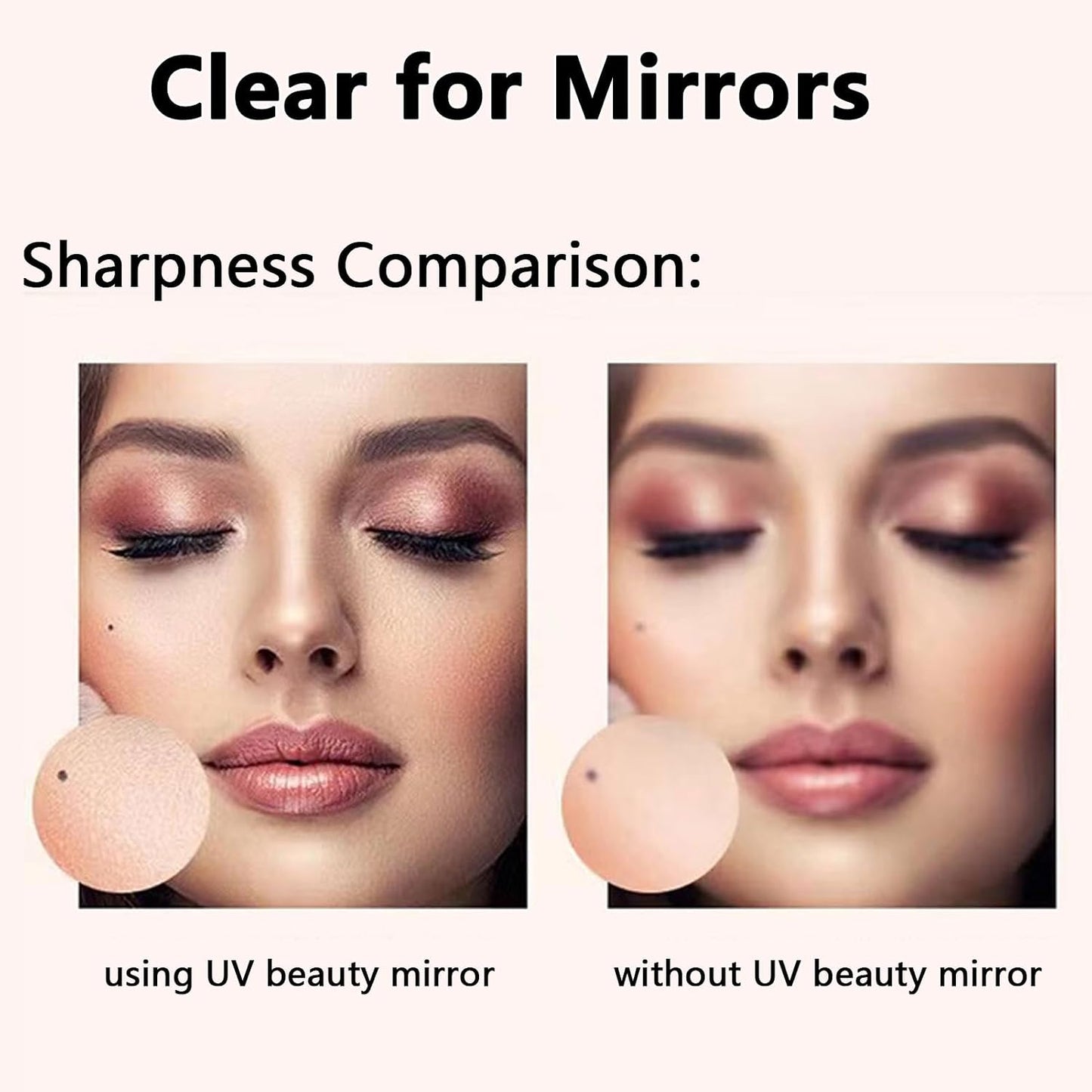 UV Camera LED Compact Makeup Mirror