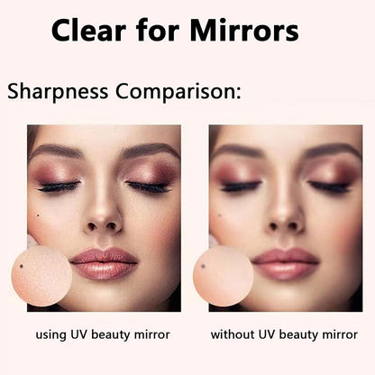 UV Camera LED Compact Makeup Mirror