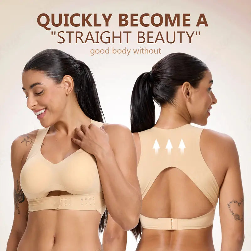 Wireless Posture Support Bra – Front Closure Lift & Shape