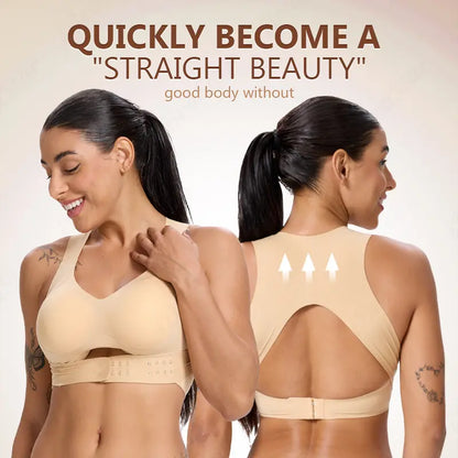 Wireless Posture Support Bra – Front Closure Lift & Shape
