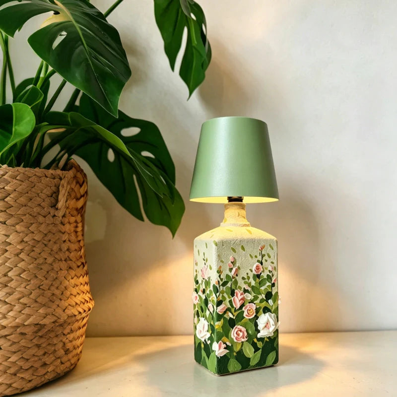 Rechargeable Wine Bottle Lamp – RGB Dimmable Table Light