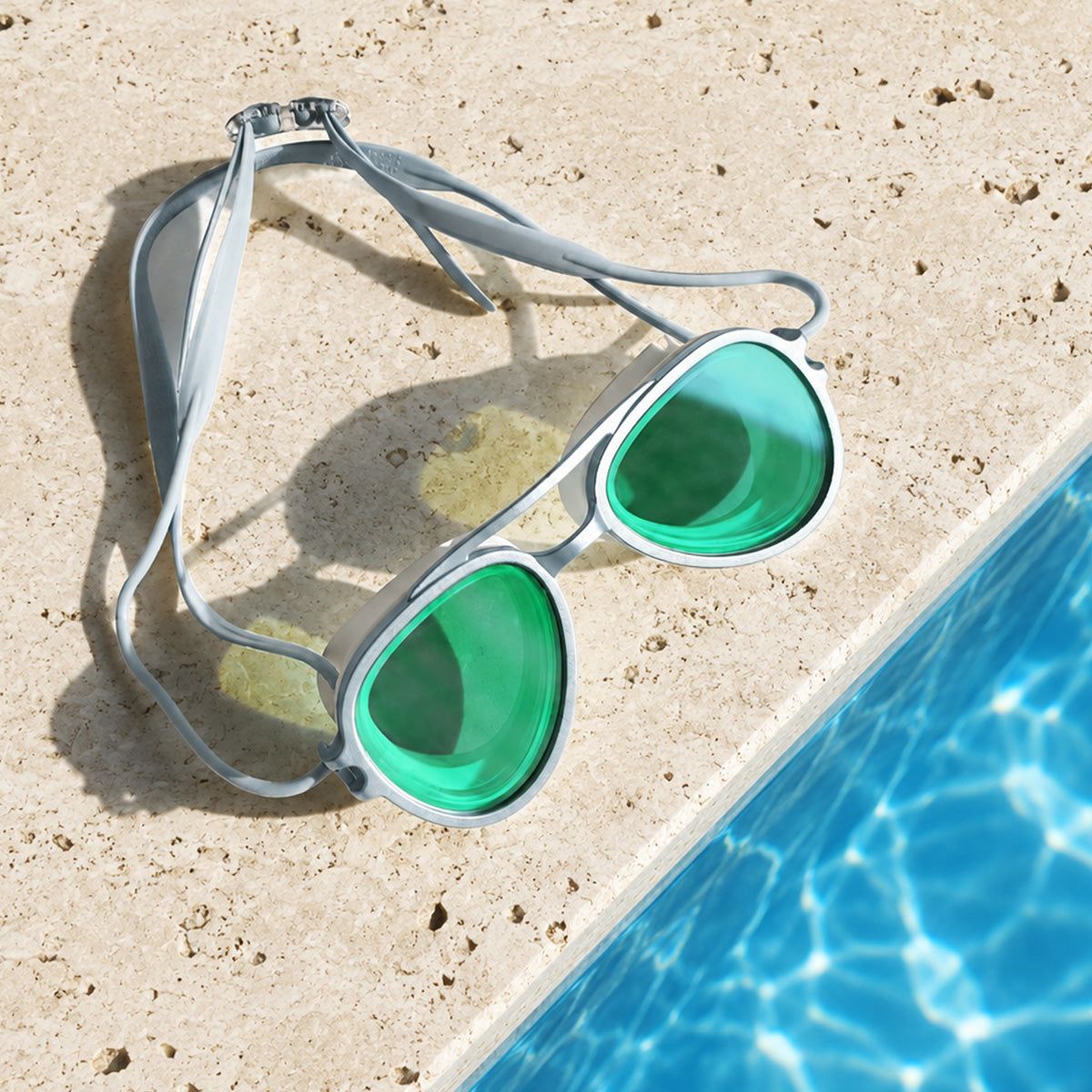 2-in-1 Retro Swim Goggles & Sunglasses