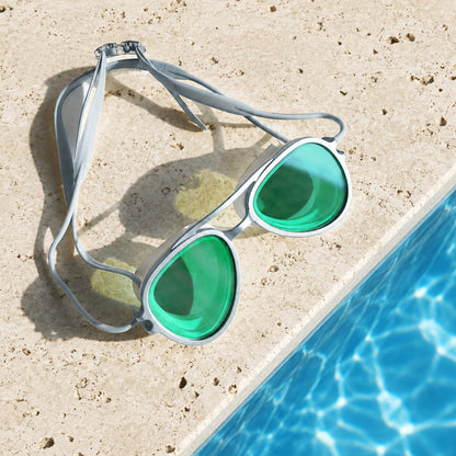 2-in-1 Retro Swim Goggles & Sunglasses