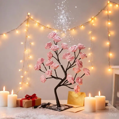 Rose Tree Night Light – USB LED Decorative Lamp