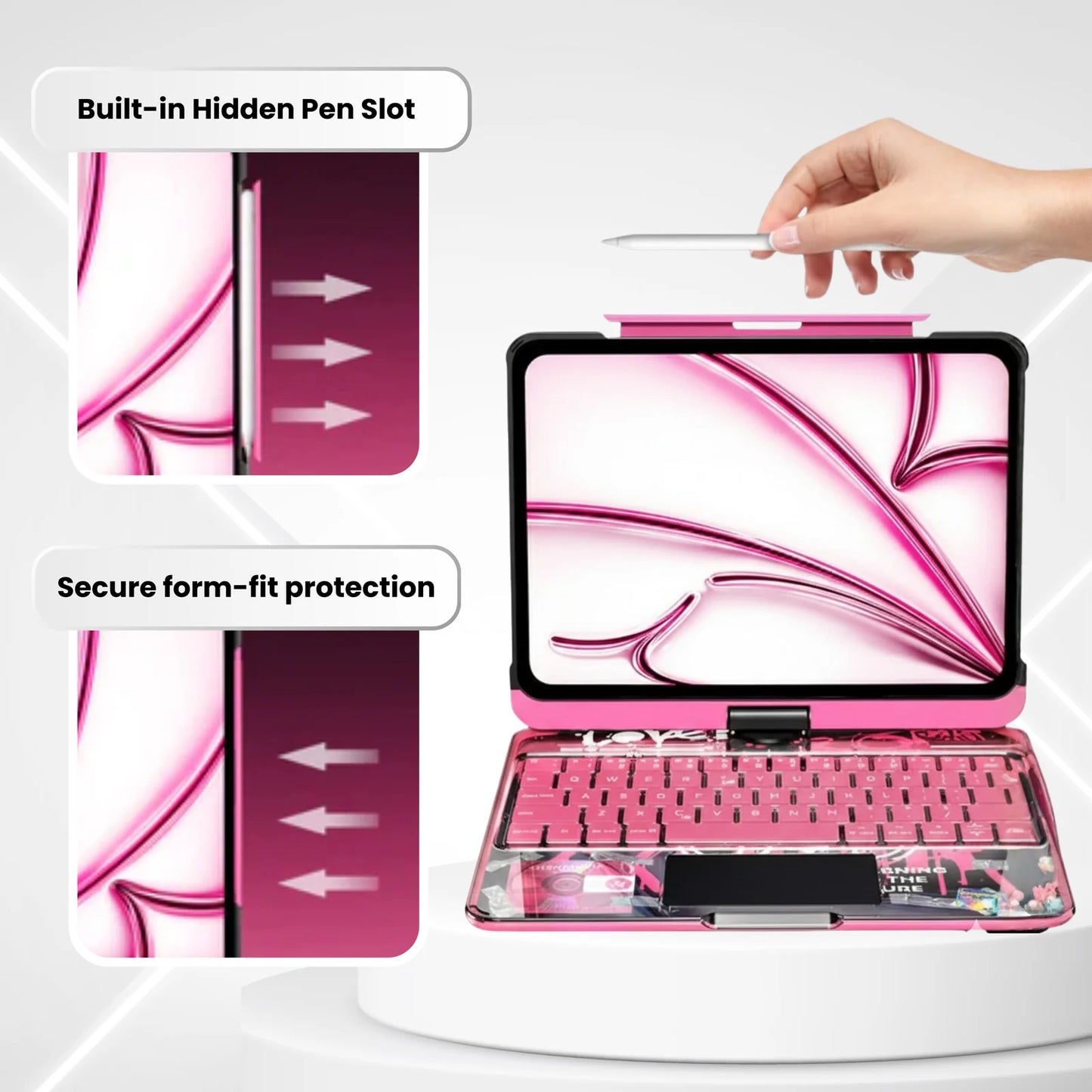 360° Rotating iPad Keyboard Case