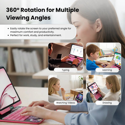 360° Rotating iPad Keyboard Case