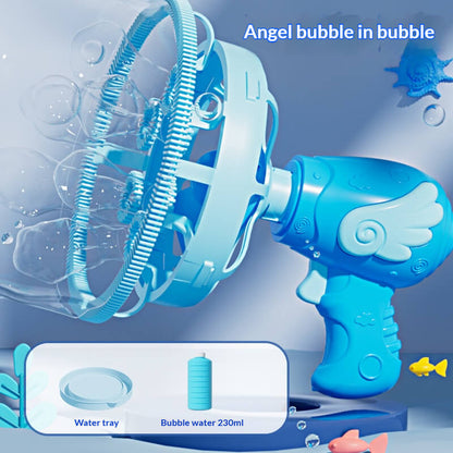 Angel Bubble Gun – Automatic Bubble Blaster for Kids (Double Bubble Effect)