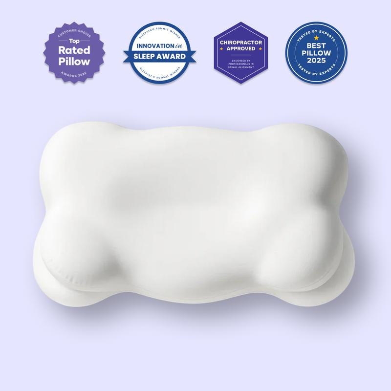 Ergonomic Memory Foam Pillow – Neck Pain Relief & Cooling Sleep