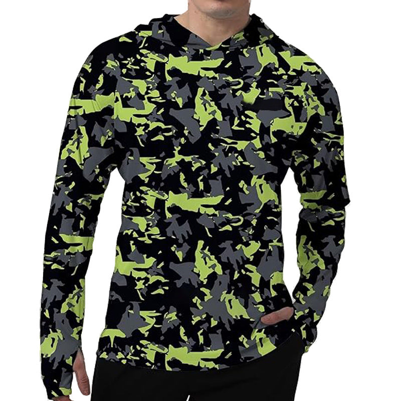 Men's UPF 50+ Sun Protection Hoodie Shirt