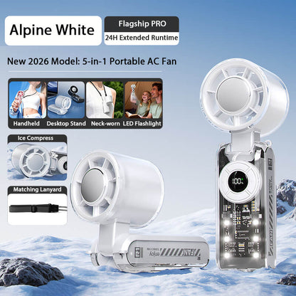Smart Digital Display Handheld Fan with Instant Chill Technology
