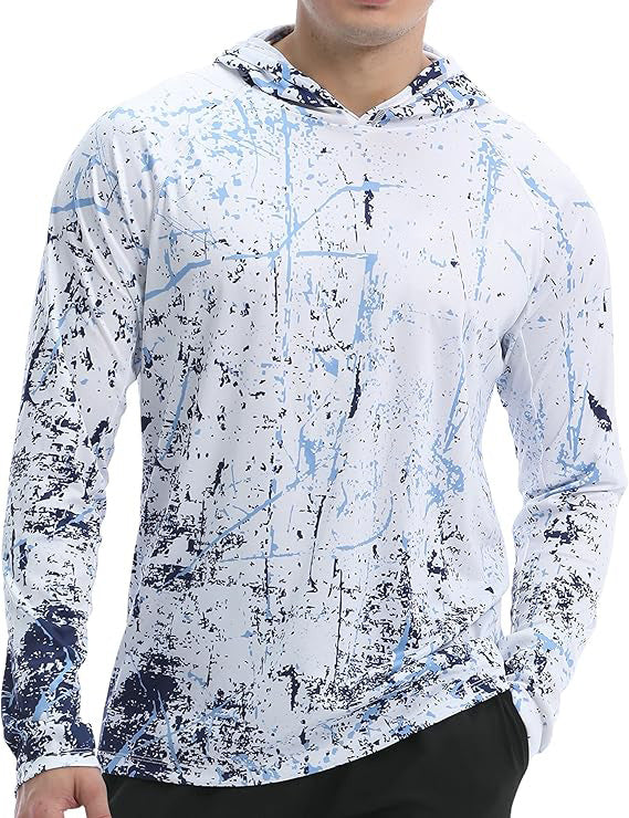 Men's UPF 50+ Sun Protection Hoodie Shirt