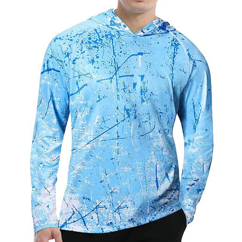 Men's UPF 50+ Sun Protection Hoodie Shirt