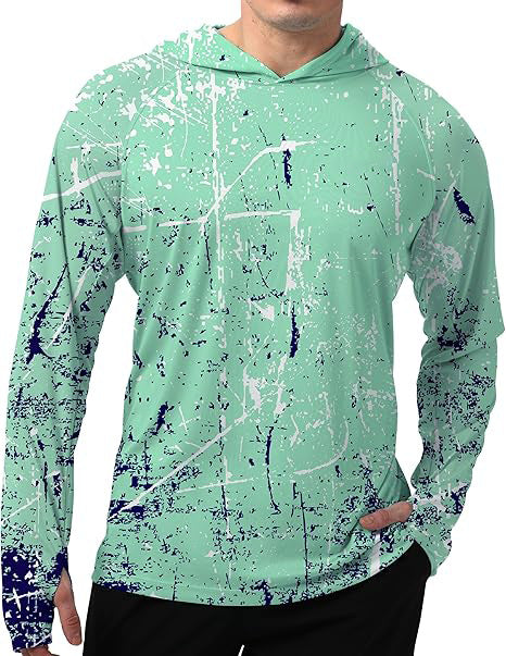 Men's UPF 50+ Sun Protection Hoodie Shirt