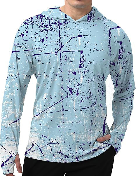 Men's UPF 50+ Sun Protection Hoodie Shirt