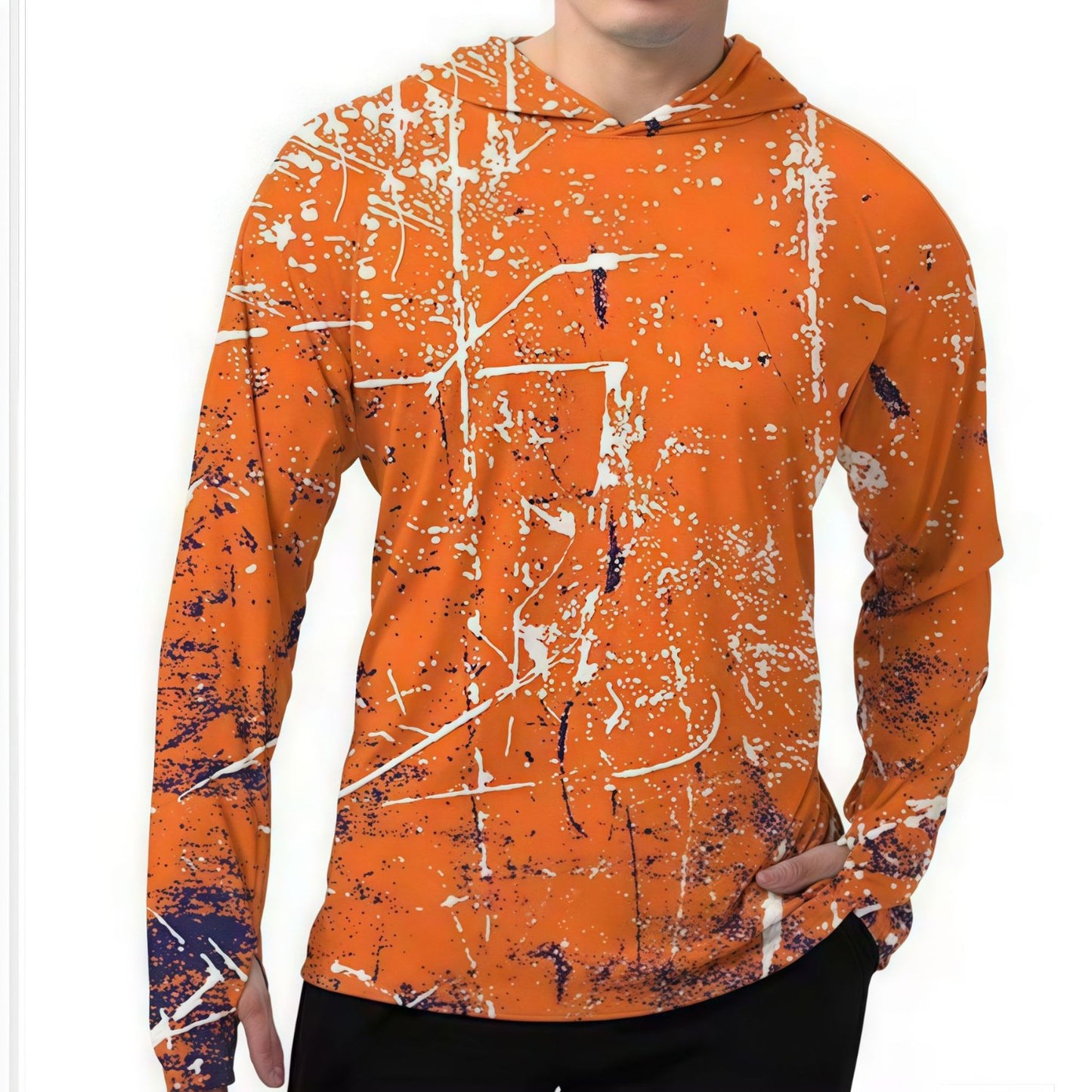 Men's UPF 50+ Sun Protection Hoodie Shirt