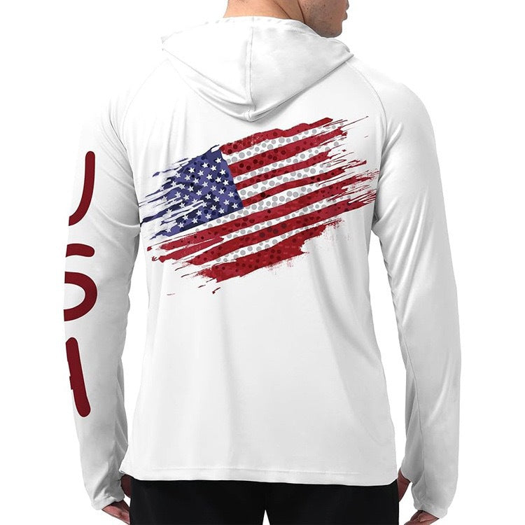 Men's UPF 50+ Sun Protection Hoodie Shirt