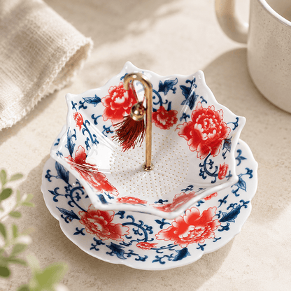 Elegant Ceramic Umbrella Tea Strainer