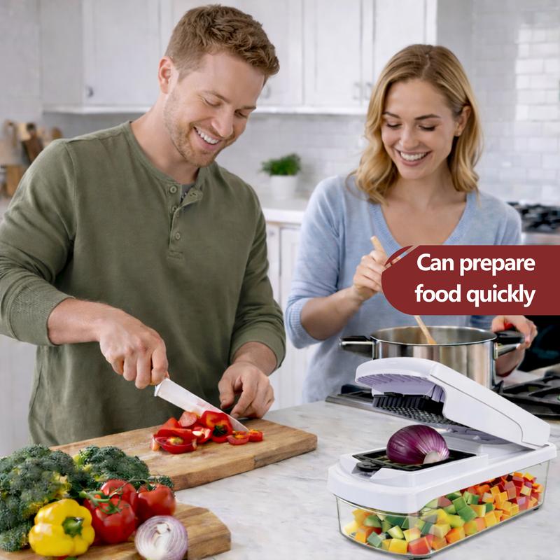8-in-1 Multifunctional Vegetable Chopper & Slicer