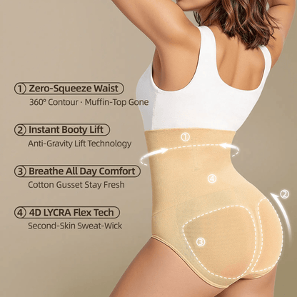 High Waisted Tummy Control Shapewear Panties