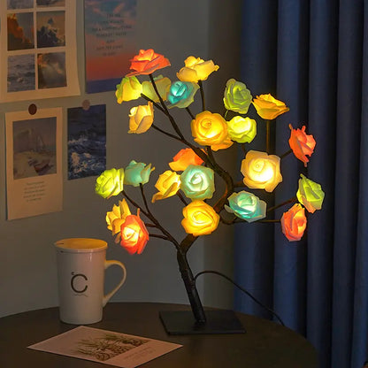 Rose Tree Night Light – USB LED Decorative Lamp