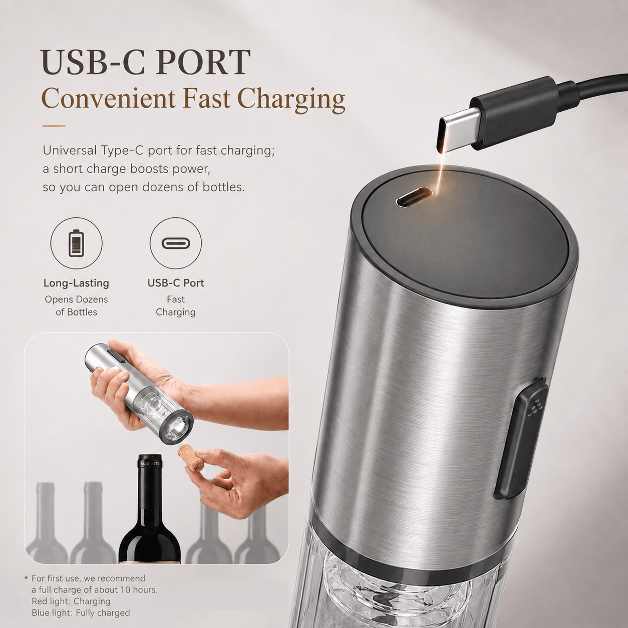 Rechargeable Electric Wine Opener