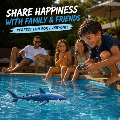 RC Shark Water Toy with Spray & Remote Control