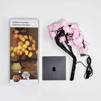 Rose Tree Night Light – USB LED Decorative Lamp
