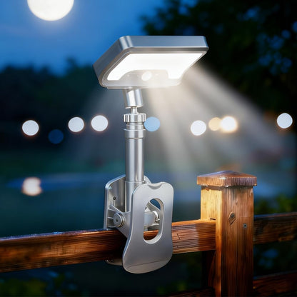 Clip-On Solar Motion Light | 3-Color Outdoor LED Fence Lamp